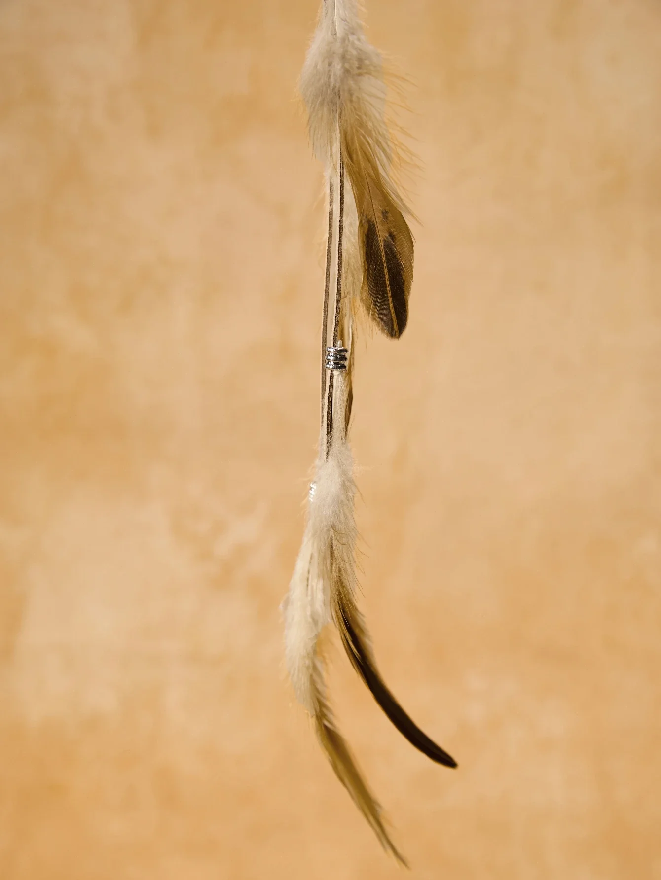 

Boho Style Artificial Feather Tassel Hair Clip With Snap For Women
