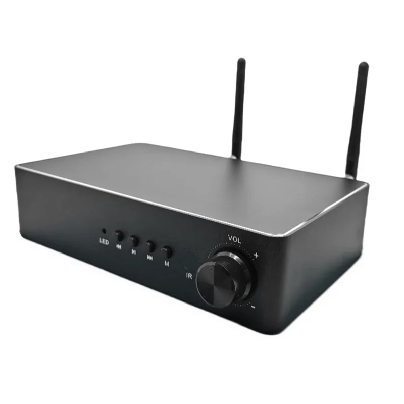 

ГОРЯЧАЯ НОВИНКА! Цифровой усилитель A72T, умный усилитель Bluetooth 5.0 Hifi 60Wx2 ESS9023 для дома, вилка стандарта США