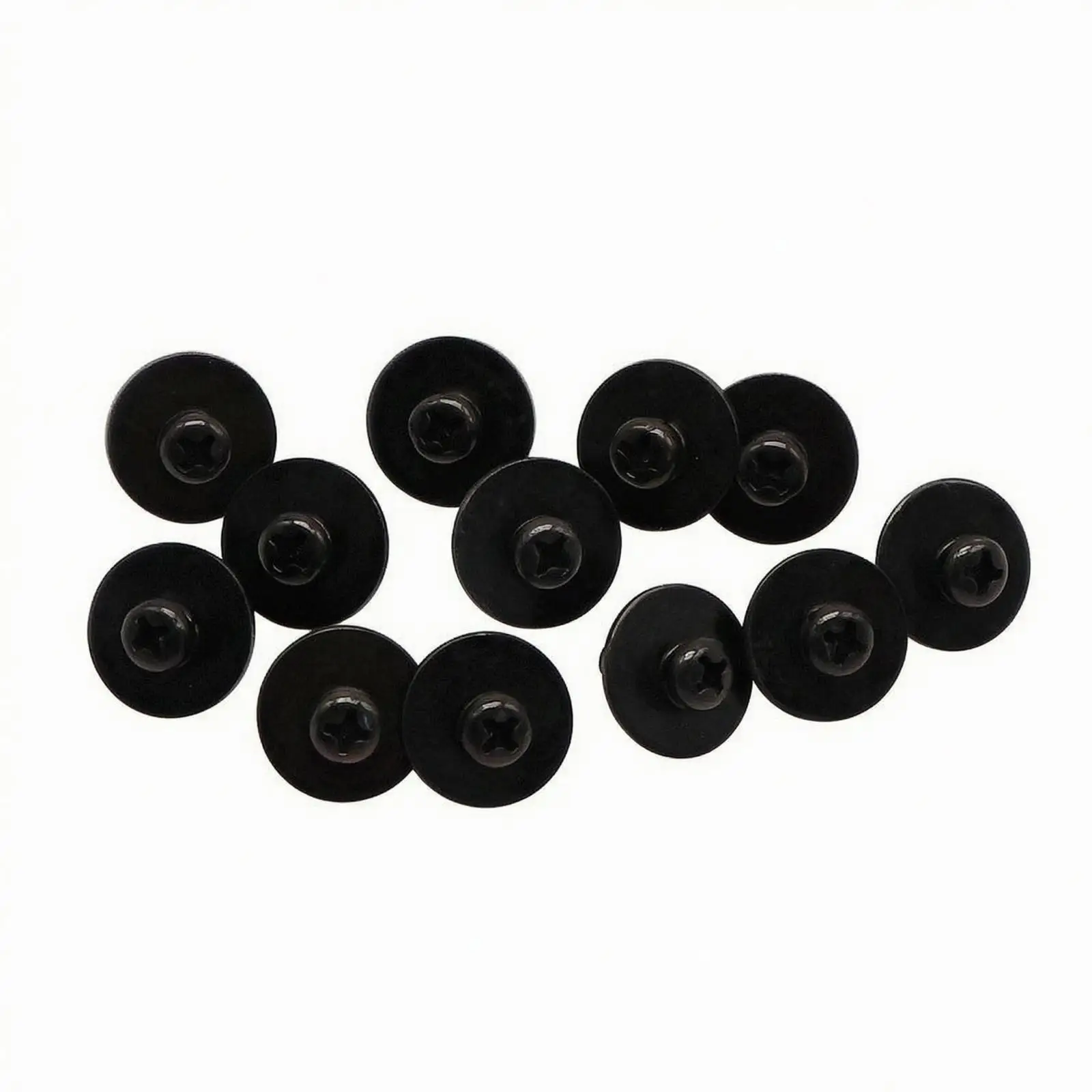 Drum Hardware Screws for Lug Maintenance Black Iron Convex Round Head Fully Threaded Fasteners for Player Repair Projects