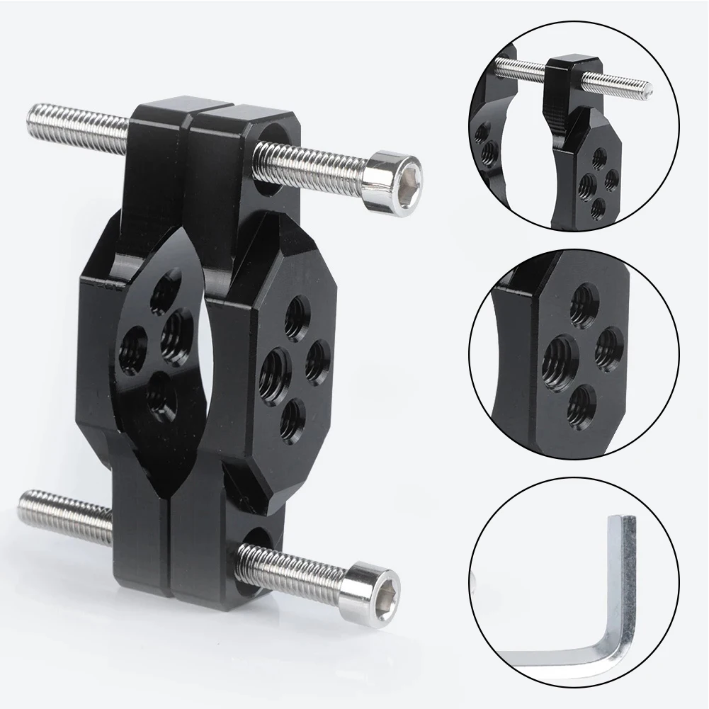 Mount Bracket Handlebar Bumper 17-54mm 1PCS Aluminum Alloy Motorcycle High Quality Practical Mount Bracket Handlebar