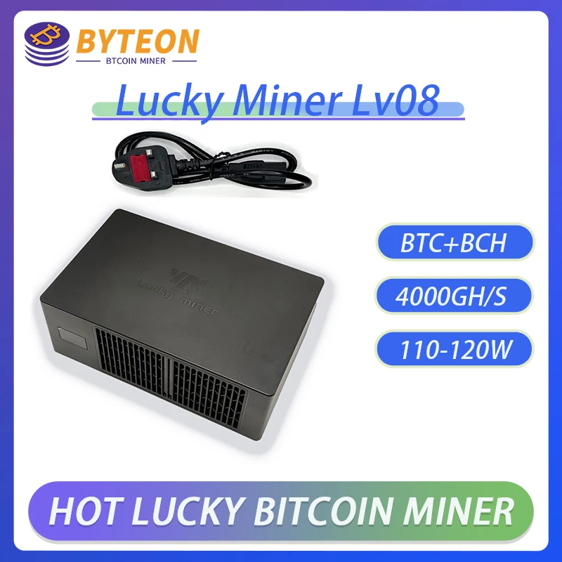 

lucky miner lv08 Bitcoin miner crypto miner Solo miner BTC miner BCH BSV DGB WIFI 4TH/S SHA256 BM1366 Asic btc Mining Machine