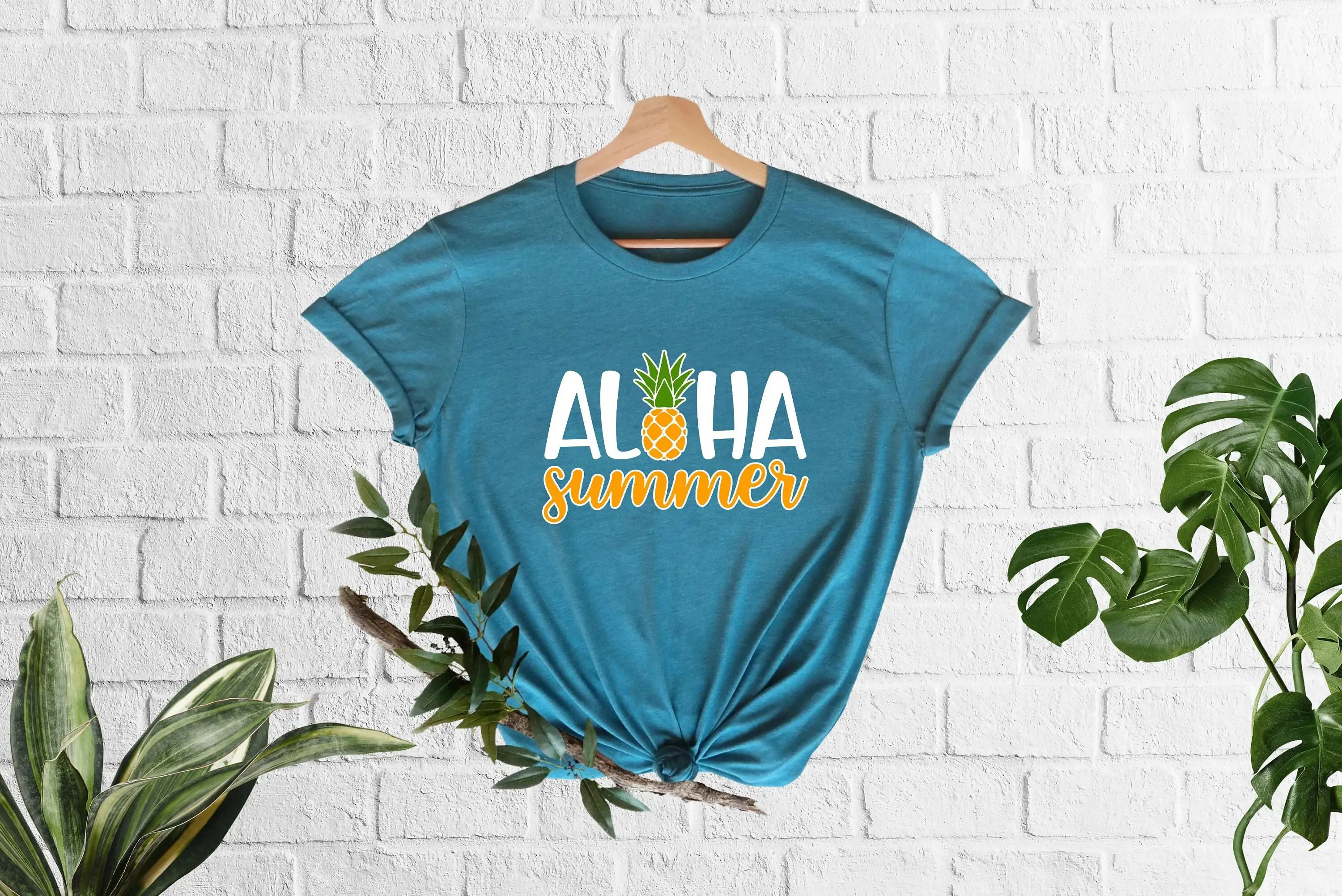 Aloha Summer T Shirt Vibes Beach Holiday Beachy Vacation Family