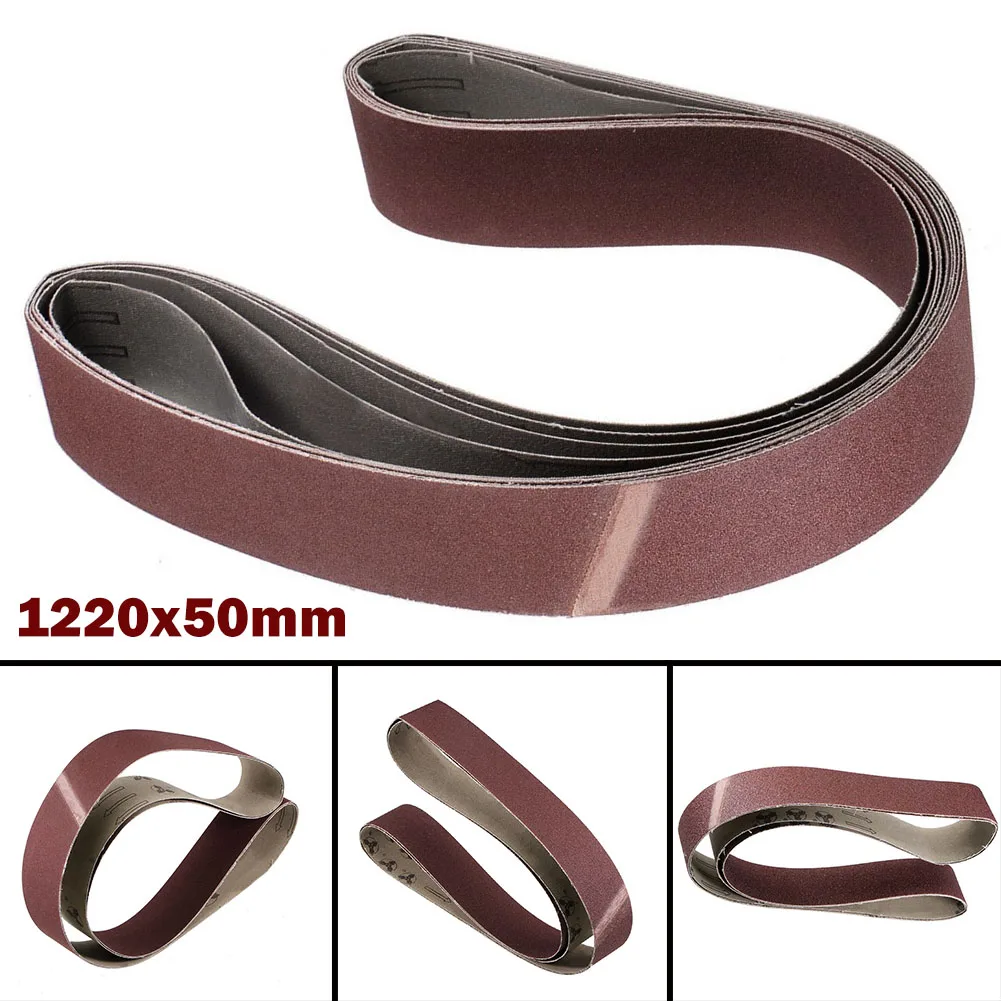 1pc Aluminium Oxide Abrasive Sanding Belt 40-1000# Coarse To Fine Grinding Belt 48"*2"Aluminium Oxide Sanding Belt Abrasive Belt