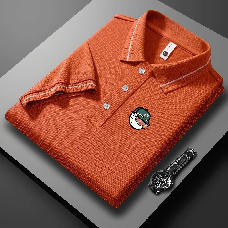 Golf 2026 Summer New Solid Color Collar Button Short Sleeve Collar Shirt Casual Breathable Comfortable Top image 6