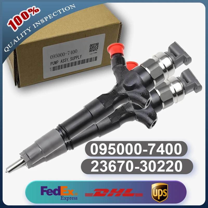

095000-7400 23670-30220 23670-39185 23670-0L050 Common Rail Injector for Toyota Hilux Hiace Land Cruiser 3.0 D4D 2KD 1KD-FTV