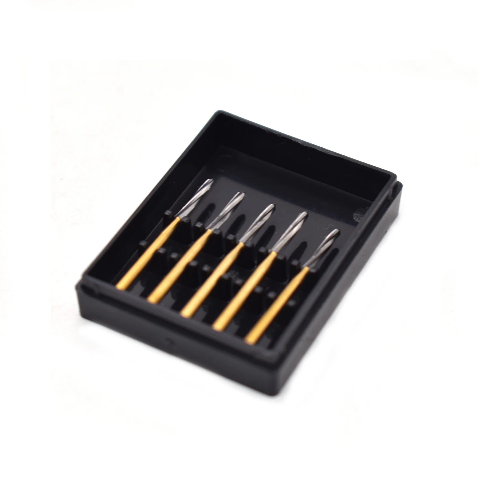 5Pcs/Box Dental Carbide Burs 25/28mm Surgical Drills Endodontic Bone Cutter Drill For High Speed Handpiece Dentistry Materials