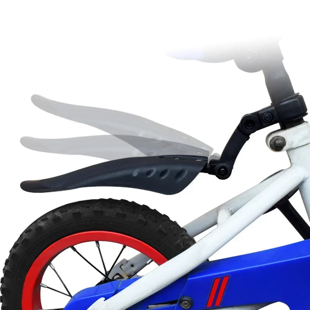 1 Pair Kids Bike Mudguards PVC Plastic Front & Rear Fender Kit PVC Mudguards With Screws For 12-20 12-20 Inch Child Models