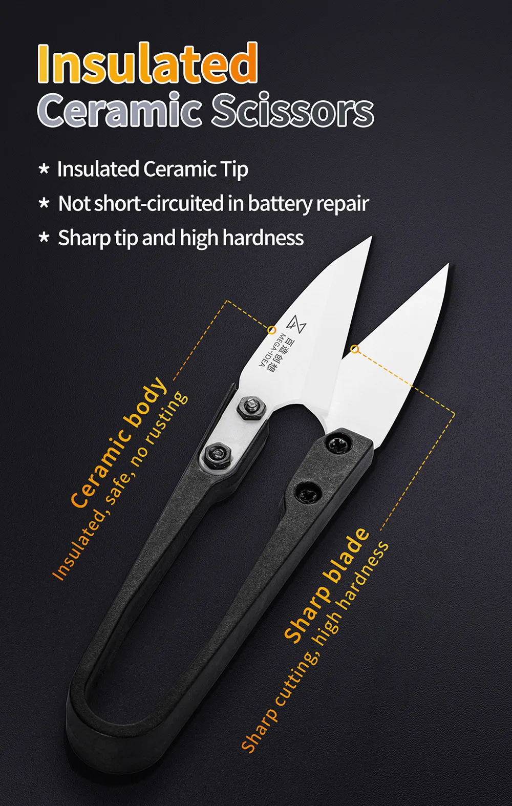 Battery Adhesive Roller For iPhone Battery BMS Flex Transplantation Battery Cell Transfer Ceramic Scissors Roller Repair Tools