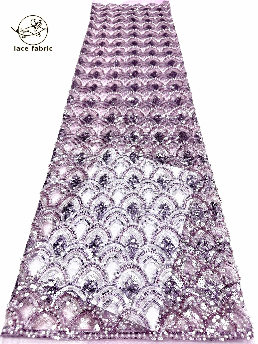 Luxury Beads Mesh Lace Fabrics Bead Lace Nigerian African Fabric 2026 French Tulle Beaded Lace for Women Evening Dress Sewing