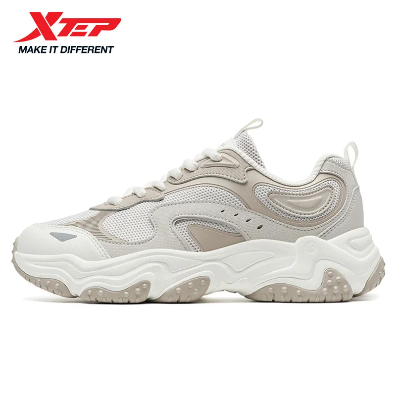

Xtep Casual Shoes for Men Street Style Shock Absorption Durability Cushion Lightweight Breathable Walking Sneakers 875319320041