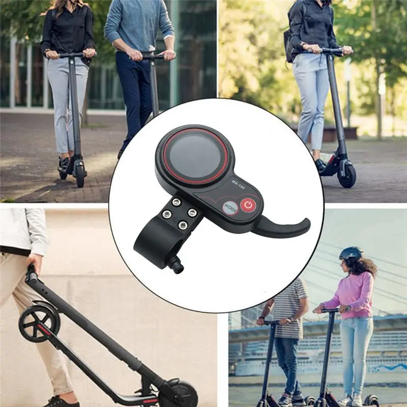 MR-100 LCD Display Dashboard Meter 6Pin+Switch Button For KUGOO Electric Scooter Parts - view 5