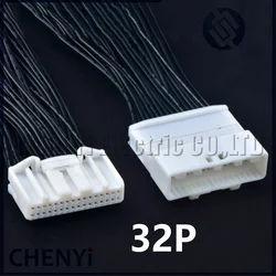 32 Pin Auto multimedia navigation screen CD host Wire harness Plug Connector 1318747-1 1473799-1 1612268-1 For Toyota Nissan