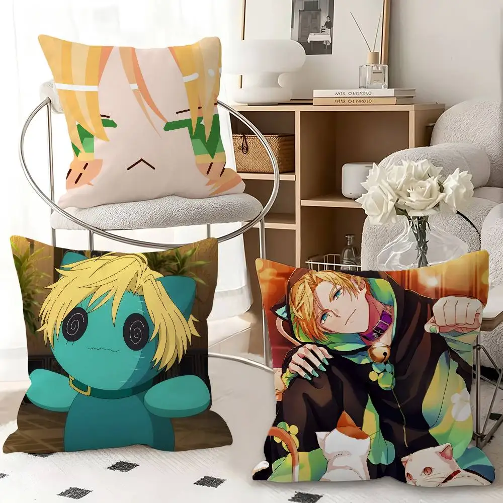 1pc S-atan Obey Me Pillow Case Fashion Square Pillowcase Bedroom Sofa Room Ins Decoration Leisure