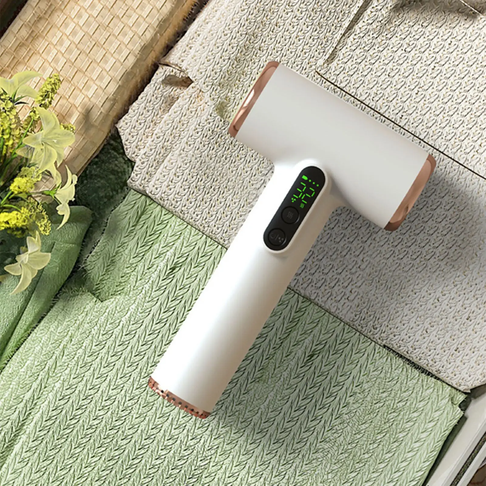 

ZK30 Cordless Hair Dryer 3 Speeds 3 Temp USB Rechargeable Portable Small Blow Dryer with Digital Screen for Dorm Camping Travel