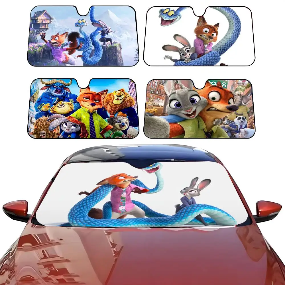 

Cartoon Movie Z-zootopia 2 Cute Car SunShade Windshield Anti-UV Protection Front SunShade Cooling Protector for Vehicle Interior