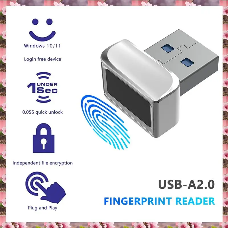 

2025 USB Fingerprint Reader Module For Windows 7 10 11 Hello Biometric Scanner Padlock For Laptops PC Fingerprint Unlock,USB Fin