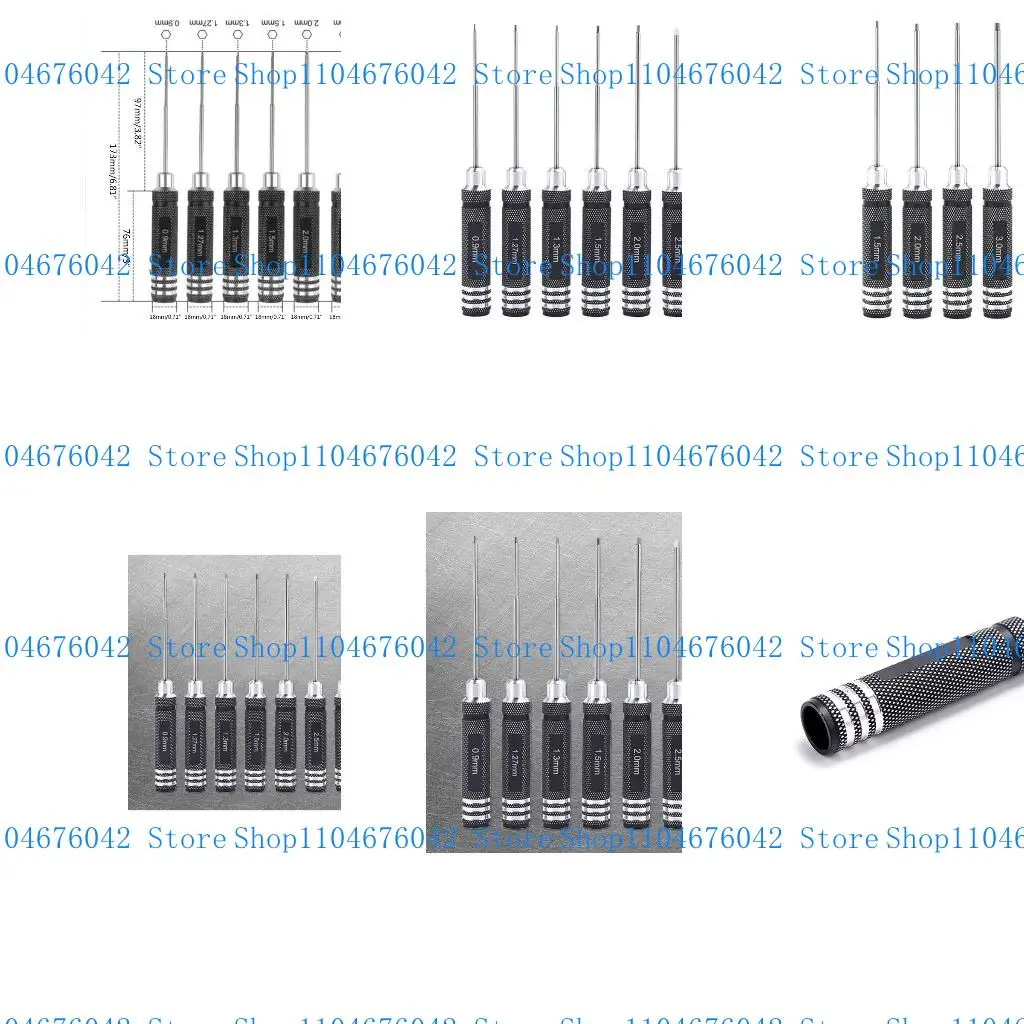 5ASD 7X MINI Tool Tool Tool Tools Tools Tools 0.9-3.0 มม. Allen Driver