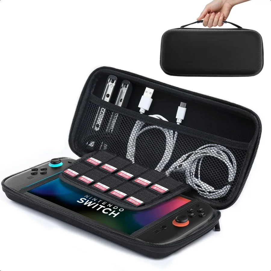 

amCase Carrying Case for Switch 2 [7.9''] 2025 Protective Hard Shell Portable Travel Carrying Case Pouch for Switch Console an