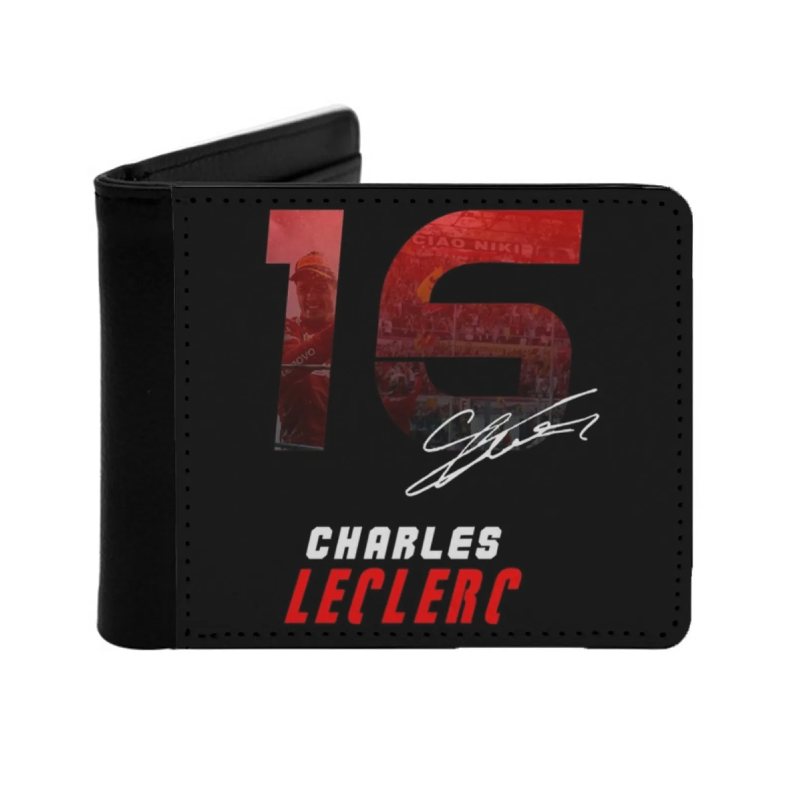 Leclerc Men Wallets Card Man Wallet Short Purse Bi-Fold Personalized Purses Leclerc Leclerc Leclerc Monza Leclerc Leclerc