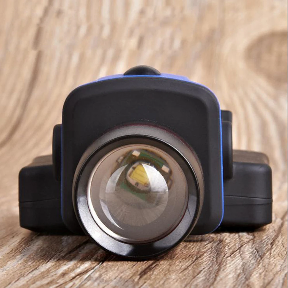 

LED Headlamp Flashlight Hat Clip Camping Hiking Traveling Adjustable Beam Focus Strobe Mode Night Cycling Outdoor
