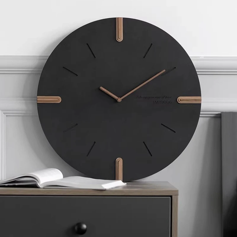 Clock Wall Clock Living Room Large Size 2025 New Creative Simple Modern Elegant Internet Celebrity High-end Feel