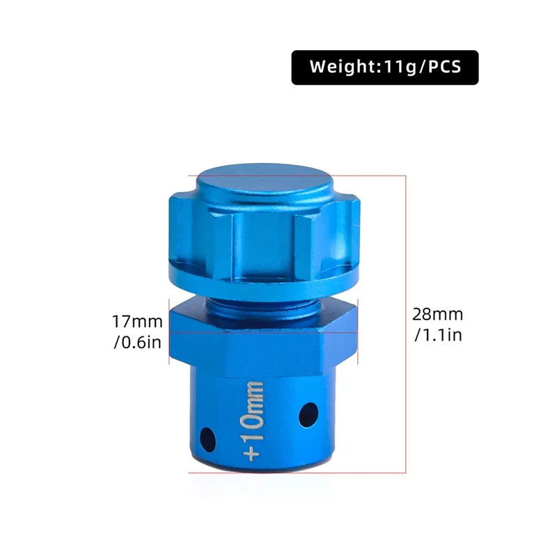 ABMF-RC カーアップグレード 10 ミリメートルコネクタキット Arrma1/8Kraton Typhon1/7 Bigrock RC カーアップグレードアクセサリーブルー