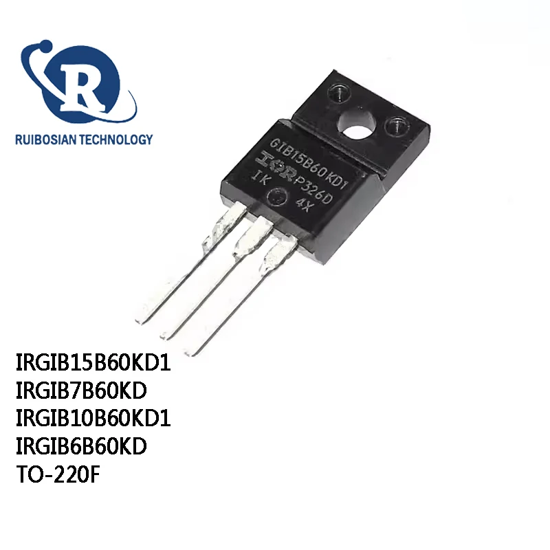 10 Uds IRGIB15B60KD1 GIB15B60KD1 IRGIB7B60KD GIB7B60KD IRGIB10B60KD1 GIB10B60KD1 IRGIB6B60KD GIB6B60KD TO-220F IC
