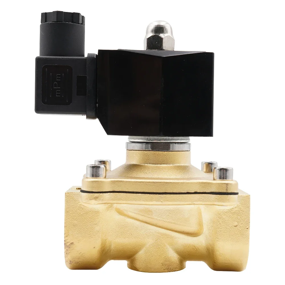 Normally Closed Solenoid Water Valve - IP65 Fully Enclosed Coil G3/8" G1/2" G3/4" G1" G1-1/4" G1-1/2" G2" AC220V DC12V DC24V