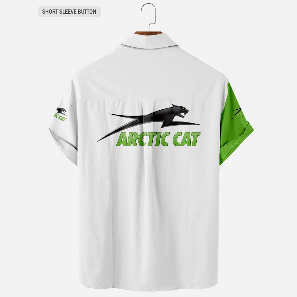 Arctic Cat Harajuku übergroße T-Shirt Unisex Kleidung Anime Shirts und Blusen 3D Button Cardigan Freizeit hemden für Männer Frauen