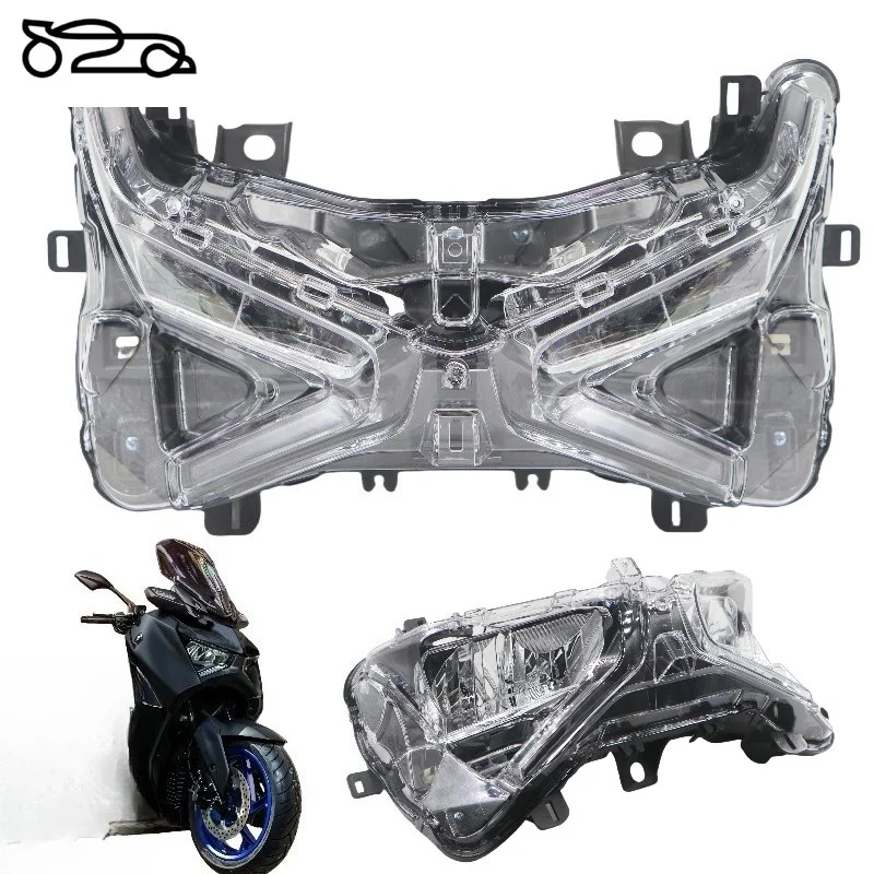 2‑Lens LED Motorcycle Headlight Assembly For XMAX300 2023‑2025 Aftermarket Replacement Part