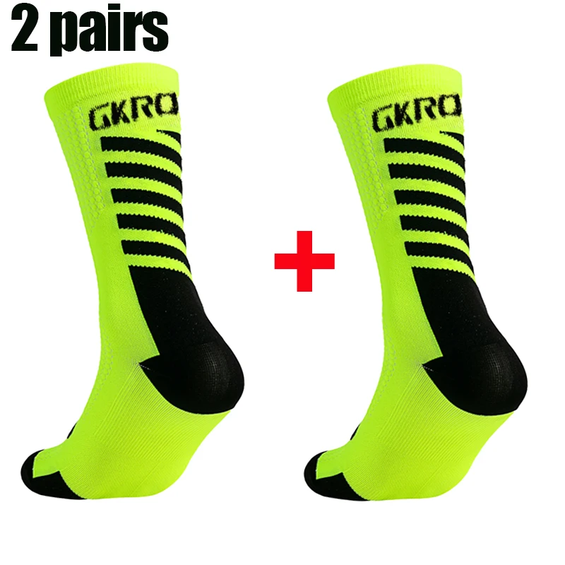 2pairs New Cycling Socks High Quality Compression Men Bike Outdoor Women Running Professional Sports Running