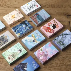 28 Sheets/Set Creative Watercolor Journey Series Lomo Card - Vintage Postcard Style Blank Greeting Cards