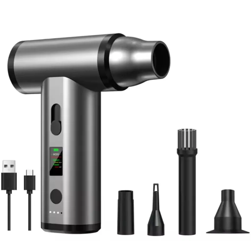 

Cross-border new portable blowing and suction integrated dust blower multi-function handheld wireless car car vacuum cleaner