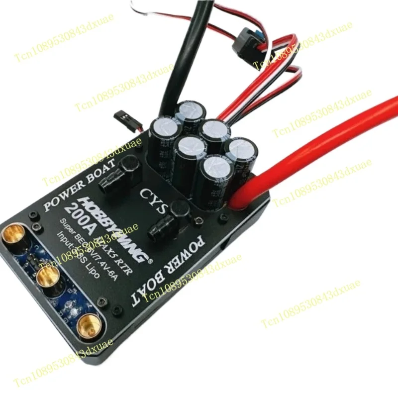Max5 3-8S 200A Electric Speed Controller ESC Speed Regulator with Water Cooling Plate for RC boat