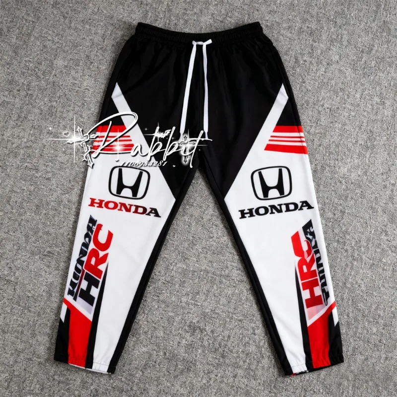 25/26 New Honda Racing Team Fashion Street Cycling Speed Drying Sunscreen Pants Men's F1 Motorcycle Off Road Enthusiast Pants