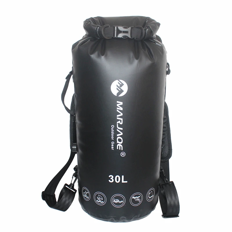 30L Large Waterproof Bag 500D PVC River Trekking Backpack Outdoor Beach Equipment Duffel Rafting Sports Drybag Hermetic Bag
