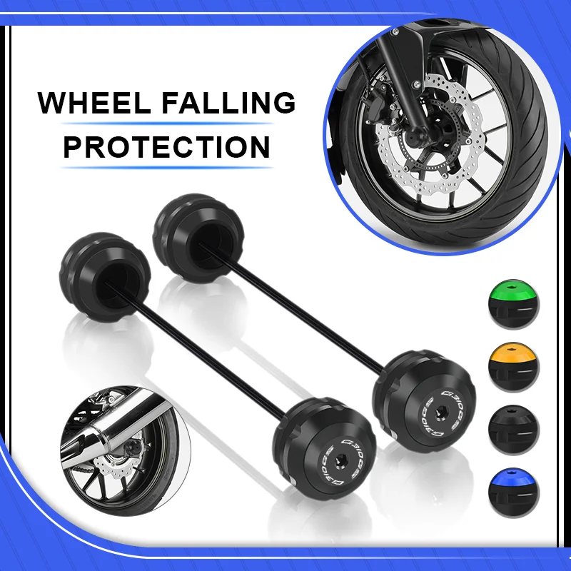 

NEW Motorcycle Wheel Protector For BMW G310GS g310gs 2017-2024 Front & Rear Fork Axle Sliders Crash Falling Cap Pad G310 GS