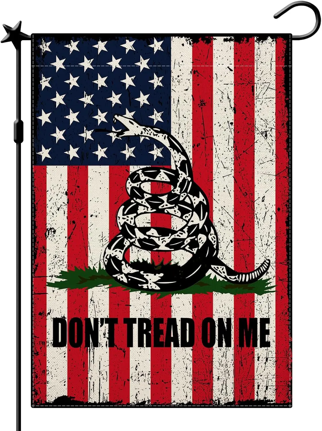 Dont Tread On Me Garden Flag, Don’t Tread On Me Flag Patriotic Flag Vintage American Flag Vertical Double Sided Patriotic Flag f