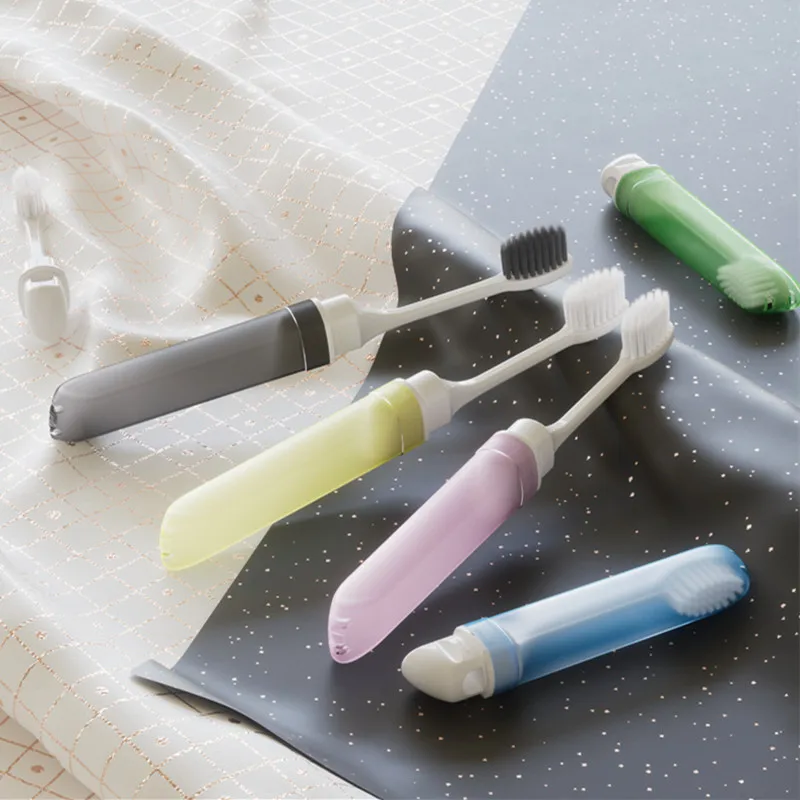 Portable Folding Toothbrush for Travel Toothbrush Camping Hiking Outdoor Easy To Carry Foldable Portable Toothbrushes