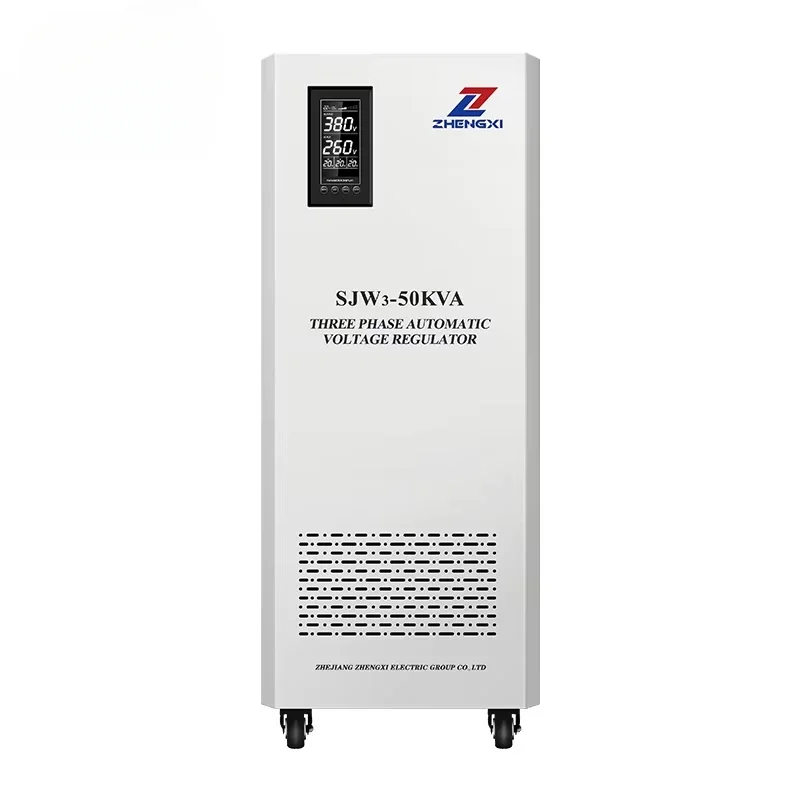 

High Precision Automatic Voltage Regulator 30KVA 40KVA 50KVA Servo Type 220V 380V Vertical Precise Voltage Stabilizer