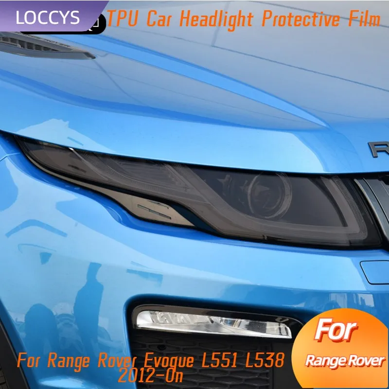 

For Range Rover Evoque L551 L538 2012-On Car Headlight Tint Black Protective Film Transparent TPU Sticker Accessories