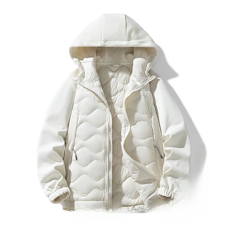 

Модная пуховая куртка в стиле пэчворк, больших размеров, в корейском студенческом стиле, дышащая, легкая, повседневная верхняя одежда