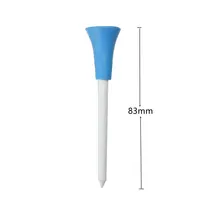 83mm Golf Tees Rubber Cushion Top Plastic Ball Holder Golf Accessories 10-40 Pieces Random Color 2
