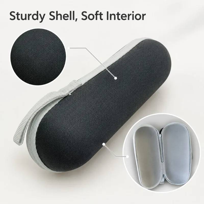 EVA Hard Shell Storage Case, Portable Zipper Protective Carrying Bag for Mini Folding Capsule Umbrella, Small Travel Accessories