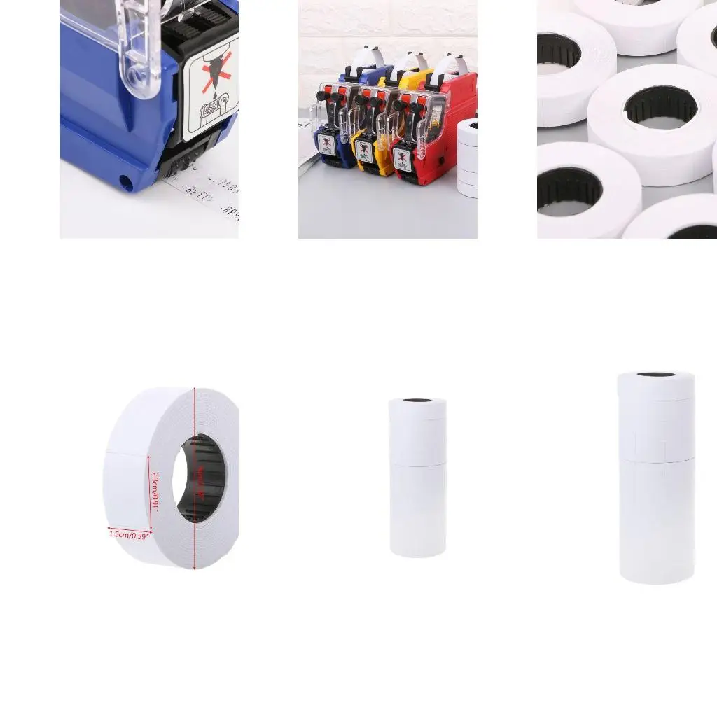Price Label 10 Rolls Double Row Products Marking Recording Decal for -6600 Labeller Multifunction
