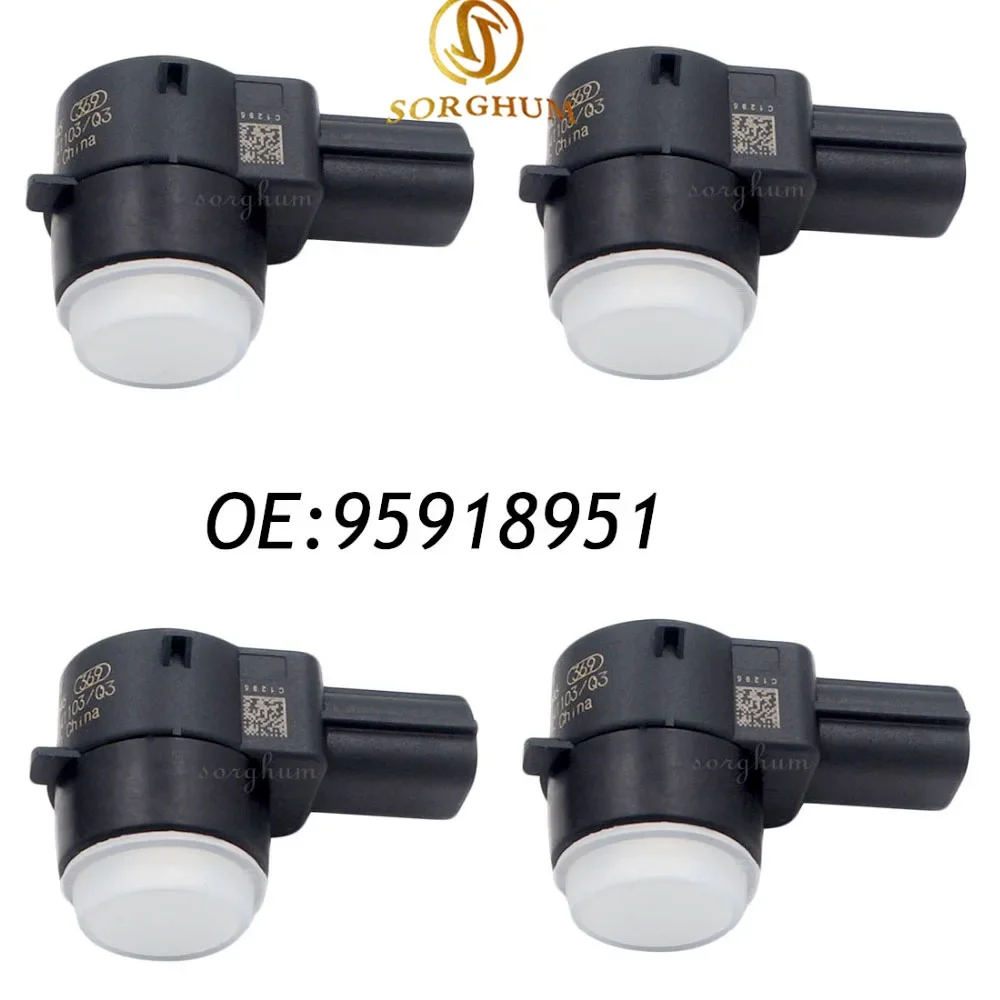 4PCS PDC Backup Reverse Parking Distance Control Sensor For G M VW Golf 95918951 0263013646