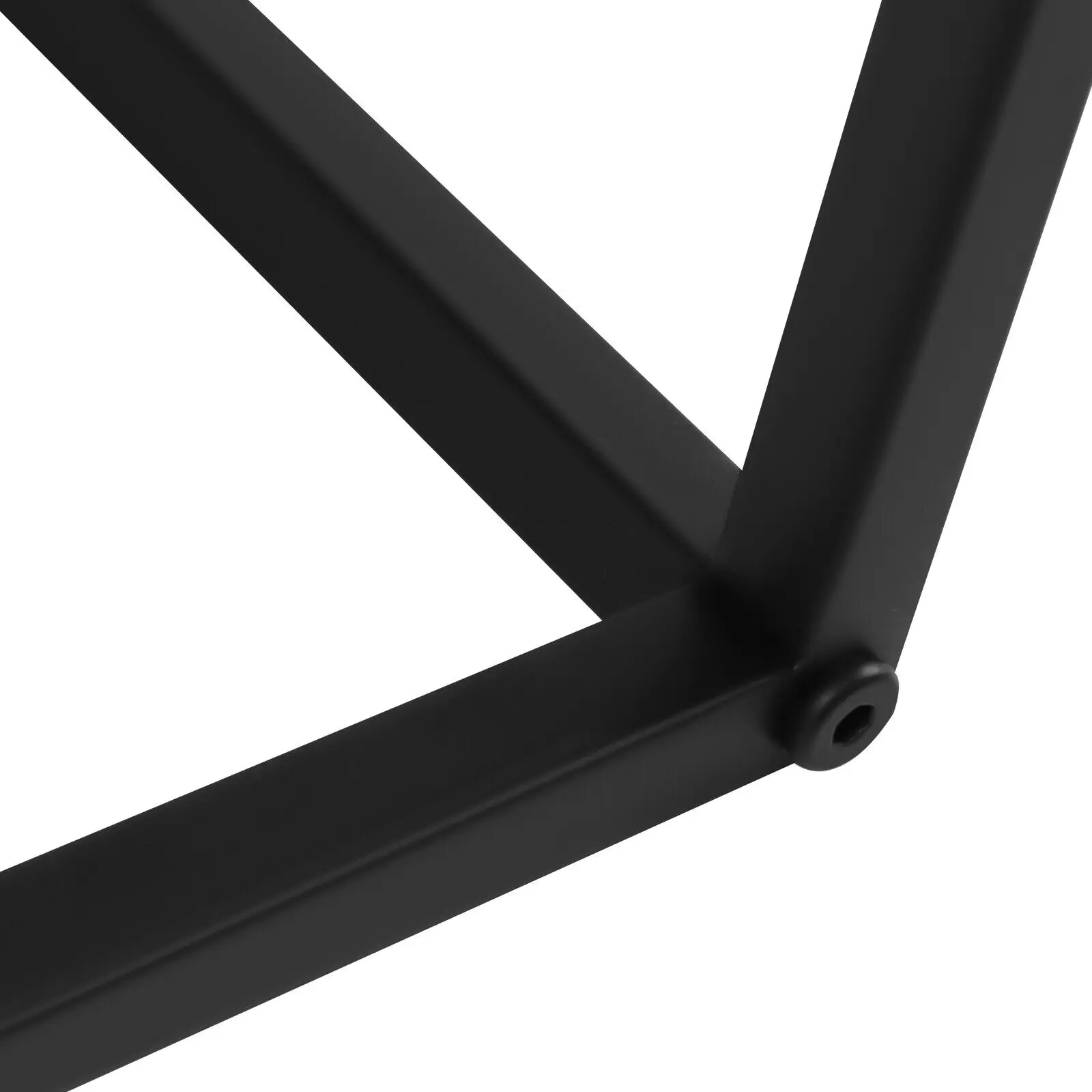 59cm Metal Square Coffee Table End Table/Side Table For Office/Home Matt Black