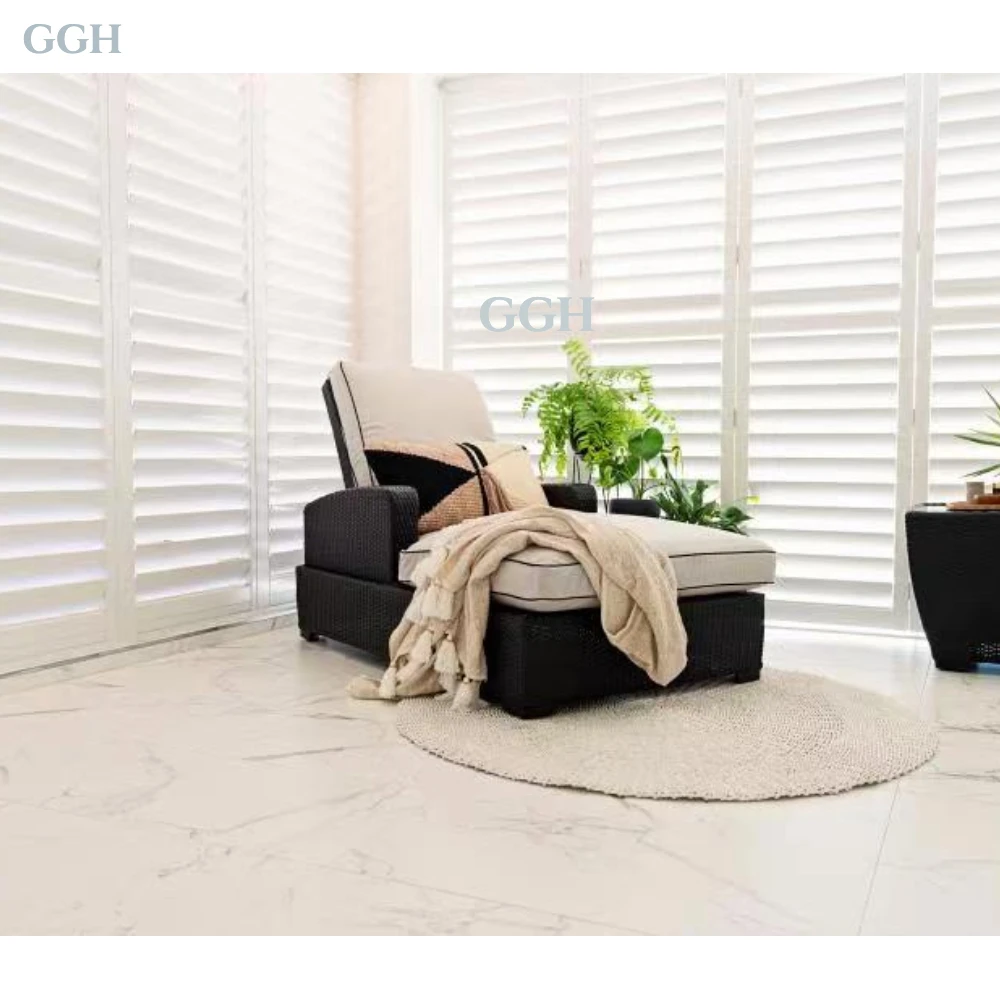 Modern Aluminum Alloy Horizontal Outdoor Plantation Shutters with 5 Year Warranty view 3