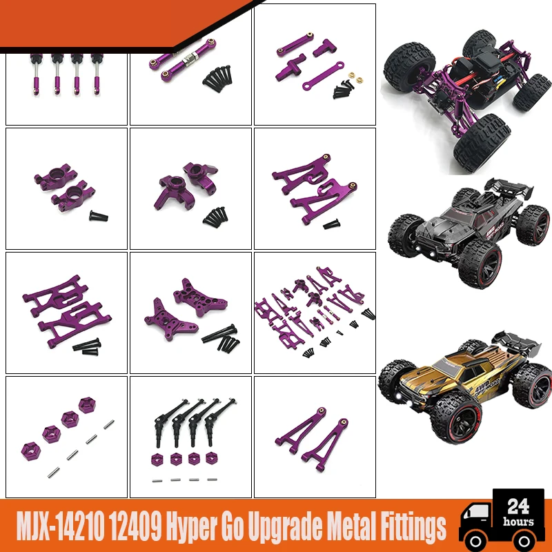 

MJX Hyper Go 1/14 14209 14210 Mando A Distancia, аксессуары для Coche, Brazo Oscilante De Metal, игра с актуализацией Copa