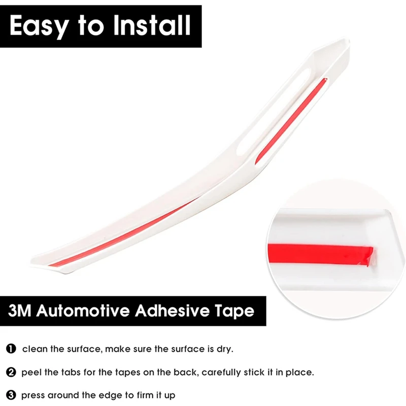 Car Hood Trail Sight Cover Decoration Hood Hinge Cover Trim For Ford Bronco 2021-2024 Exterior Accessories White